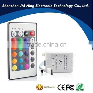12V 24 Key Infrared RGB Remote Controller Wireless LED Strip Light thumbnail-1