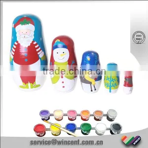 Wooden Christmas Gift Russian Nesting Doll thumbnail-1