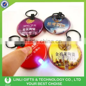 Led Flashlight PVC Custom Keyring thumbnail-1