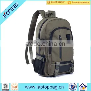 2016 Cheap Canvas Brown School Backpack Bag for Teenager Boys thumbnail-1