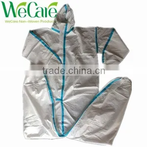Nonwoven Disposable Ebola Protective Suit Breathable Safety Coverall Overall thumbnail-1