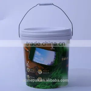 20L IML Paint Plastic Bucket With Lid and Handle thumbnail-1