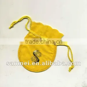 Yellow Velvet Bag for Coin thumbnail-1