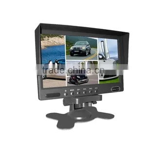 7 Inch Lcd Quad Rear View Car Back up Dashboard Monitor thumbnail-1