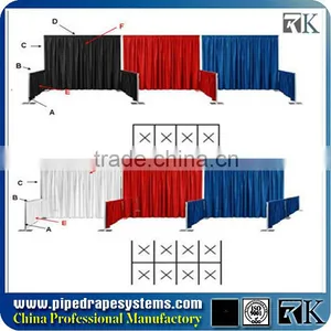 Used Pipe and Drape for Sale Exhibition Booth Backdrop thumbnail-3