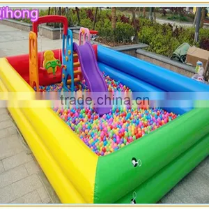 Inflatable Rectangle Pool/ PVC Inflatable Ball Pit Pool for Children/ Inflatable Swimming Pool Singapore thumbnail-1