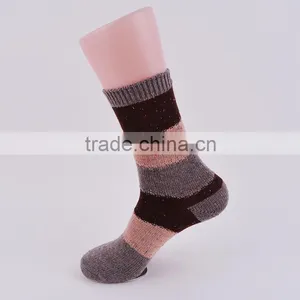 96N Double Cylinder Lady Marl Yarn Casual Crew Socks Wholesale thumbnail-2