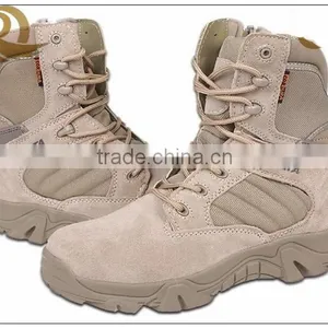 2015 Hot Sale Tan Leather Cheap Delta Force Military Combat Boots thumbnail-3