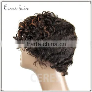 Short Wigs for Black Woman 100% Human Hair Lace Front Wig thumbnail-2