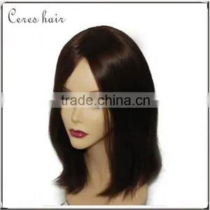 Brown Natural Wave Jewish Band Fall Wigs thumbnail-2