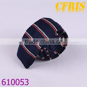 Cotton Knitted Neckties,Hand Knitted Ties,Strip Neckties thumbnail-2