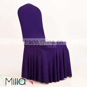 Wedding Ruffled Skirt Spandex Chair Cover Supplier's Choice thumbnail-3