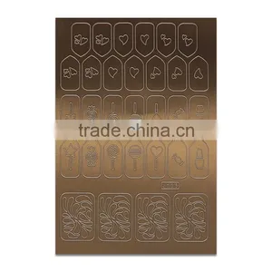 Reuse DIY Matte Metallic Nail Stencil thumbnail-3