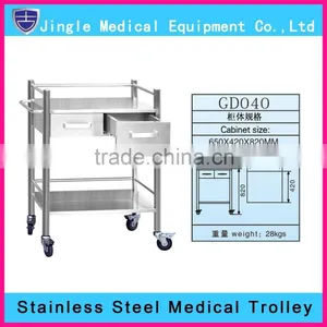 Good Quality Medical Trolley, Mobile Stainless Steel Trolley thumbnail-1