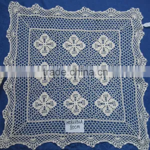 Hand Knit Crocheted Table Cloth thumbnail-2
