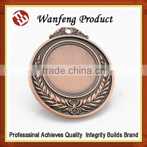 2015 NEWEST Promotional Gold Silver Bronze Have Ribbon Embossing Metal Medal FOR Sales thumbnail-4