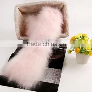Hot Sale Real Fox Fur Scarf With Pink Color for Girls/fashion Fur Scarf KZ160083 thumbnail-2