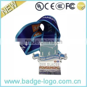 Soft Enamel Fashion Customized Metal Medal Medallion With Ribbon thumbnail-1