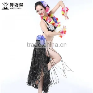 Wuchieal Sexy Hawaii Hula Skirt Costume, Belly Dance Costume in Festival Ceremony thumbnail-5