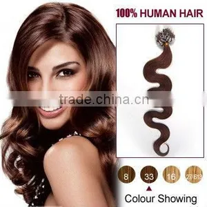 Wholesale Remy Fashion Keratin Nail Tip Hair/U Tip Straight Brazilian Hair thumbnail-1