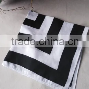 100% Cotton Water Print Touch Soft White Handkerchiefs thumbnail-5