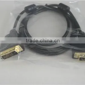 DVI-D 24+1 Pin Dual Link Cable DVI Male to Male Gold 1.8m thumbnail-2
