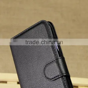 Hot Selling Ultra Thin Lichee PU Leather Case Wallet Folio Flip Cover for Samsung GALAXY S4 I9500 thumbnail-6