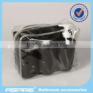 Black Plastic Washroom Product With Peva Shower Curtain thumbnail-1