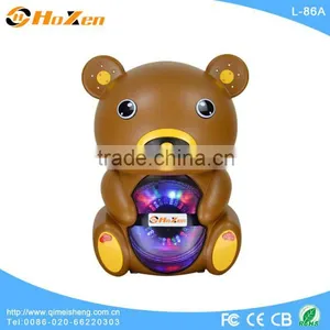 Hoxen 6.5" Hot-sale Portable Bluetooth Bear Speakers With FM Radio,USB,SD Play L-86A thumbnail-1