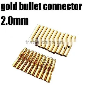 Automotive Gold Plated 2mm Male and Female Banana Plug Bullet Connectors Banana Plug thumbnail-3