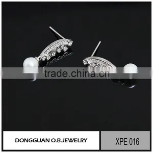 Fake White Gold Silver Jewelry Gift for Girlfriend/imitation Pearl Jewelry thumbnail-4