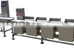 3-12 Stages Weight Sorting Machine, Check Weigher to Sort and Weigh Chicken Breast Fillets. Ranging From 5g to 1500g. thumbnail-1