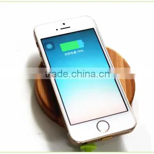 High Quality Bamboo Wood Fanasy Wireless Charger for Samsung S6 Wireless Charger thumbnail-2