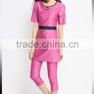 China Factory Wholesale 3 Colors Muslim Lady Sexy Full Cover Swimsuit Stock thumbnail-1
