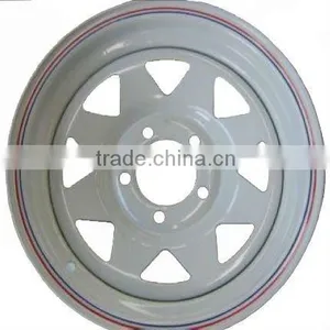 4x4 Wheels for Trailer/Jeep Hot Steel Rims China Production thumbnail-1