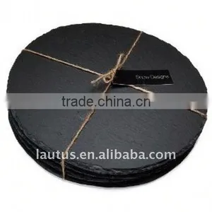 Natural Black Slate Coaster thumbnail-1