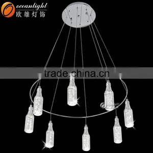 Modern LED Chips Lights Acrylic Pendant Chandelier Bottle Chandelier Lampardis OM88213-8W thumbnail-1