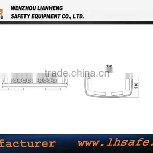 Amber Flashing Warning Light Emergency Car Magnetic Mount Mini Roof Light Bar TBD8180XA thumbnail-6
