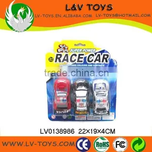 Hot-selling Kids Pull Back Police Toy Car 3 in 1 Bilster Card thumbnail-1