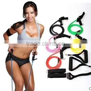 Fitness Resistance Bands Resistance Rope Exerciese Tubes Elastic Exercise Bands for Yoga Pilates Workout thumbnail-1