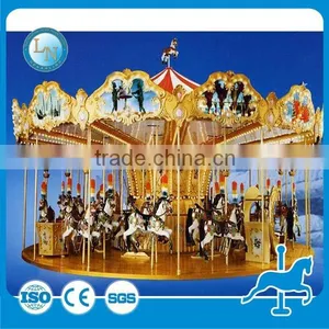 Lino 24seats Fairground Indoor Mechanical Carousel Horse Ride With CE Certificate thumbnail-5