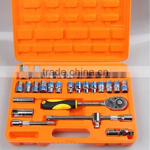 32 Pcs Sockets Set Ratchet Wrench Hand Tool Set For Car Repair Tool Kit Socket Sets Bits thumbnail-1