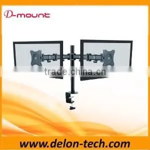 2016 NEW STEEL FOLDABLE LCD DESK MOUNT TV BRACKET FOR DUAL SCREEN HOLDER thumbnail-1