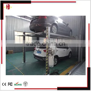 Four Post Hydraulic Auto Parking Lift Equipment thumbnail-1