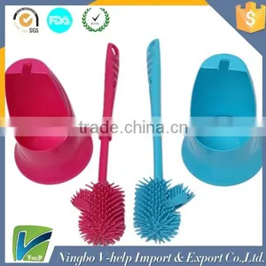 Multifunction Cleaning Bathroom Toilet Brush With Holder thumbnail-1