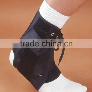 Black Neoprene Ankle Brace With Stays thumbnail-1