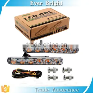 Universal 6 LED Lights Bulbs for Car Fog Lights Daytime Running DRL Driving Lamp 6000k Car Led Drl thumbnail-1