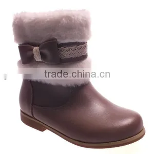Hot Selling Girls Boots With Bowknot Decoration 2014 thumbnail-1