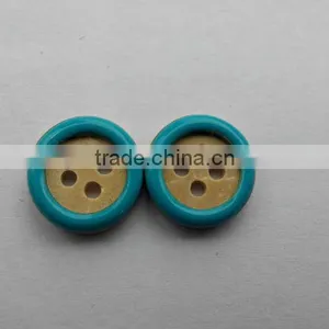 18L Enamel Coconut Button in Sea Green thumbnail-1