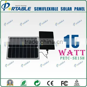 High Efficiency Sunpower Solar Panel, Solar Flexible Panel 15W (PETC-SE15H) thumbnail-1